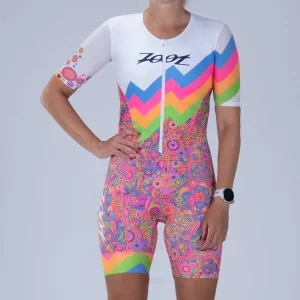 ZOOT Women's Ltd Tri Aero Full Zip Racesuit - Salty Groove